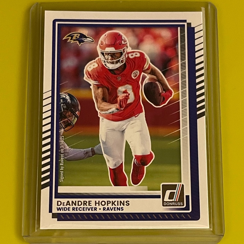 DeAndre Hopkins #244 2025 Panini Donruss Football Trading Card